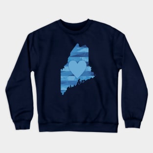 Maine Heart Crewneck Sweatshirt